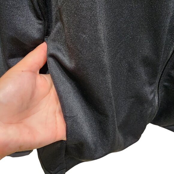 Nike Men's Dri Fit Black Gray Full Zip Track Jacket Shirt Size M 2 Pockets - Picture 5 of 12